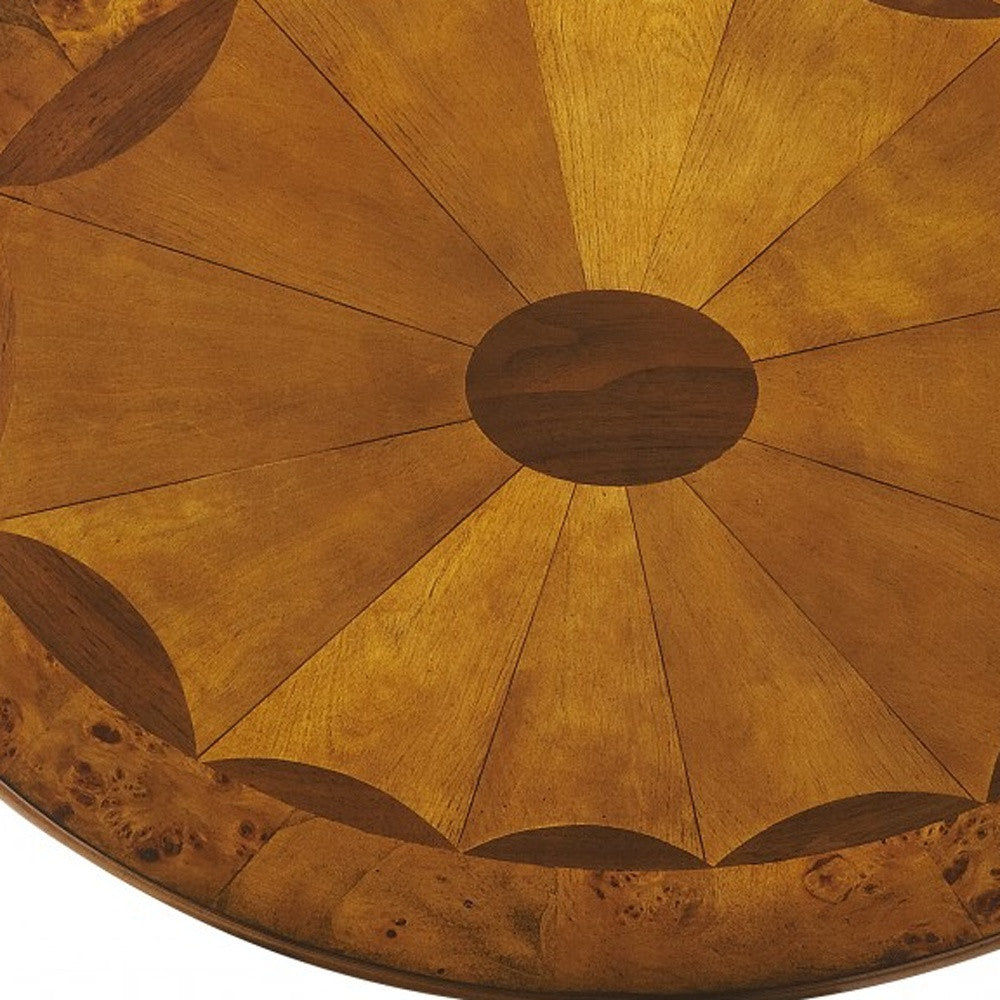 Olive Ash Burl Oval Accent Table By Homeroots | Coffee Tables | Modishstore - 5