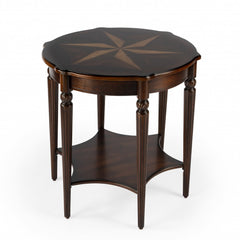 Traditional Cherry Accent Table By Homeroots