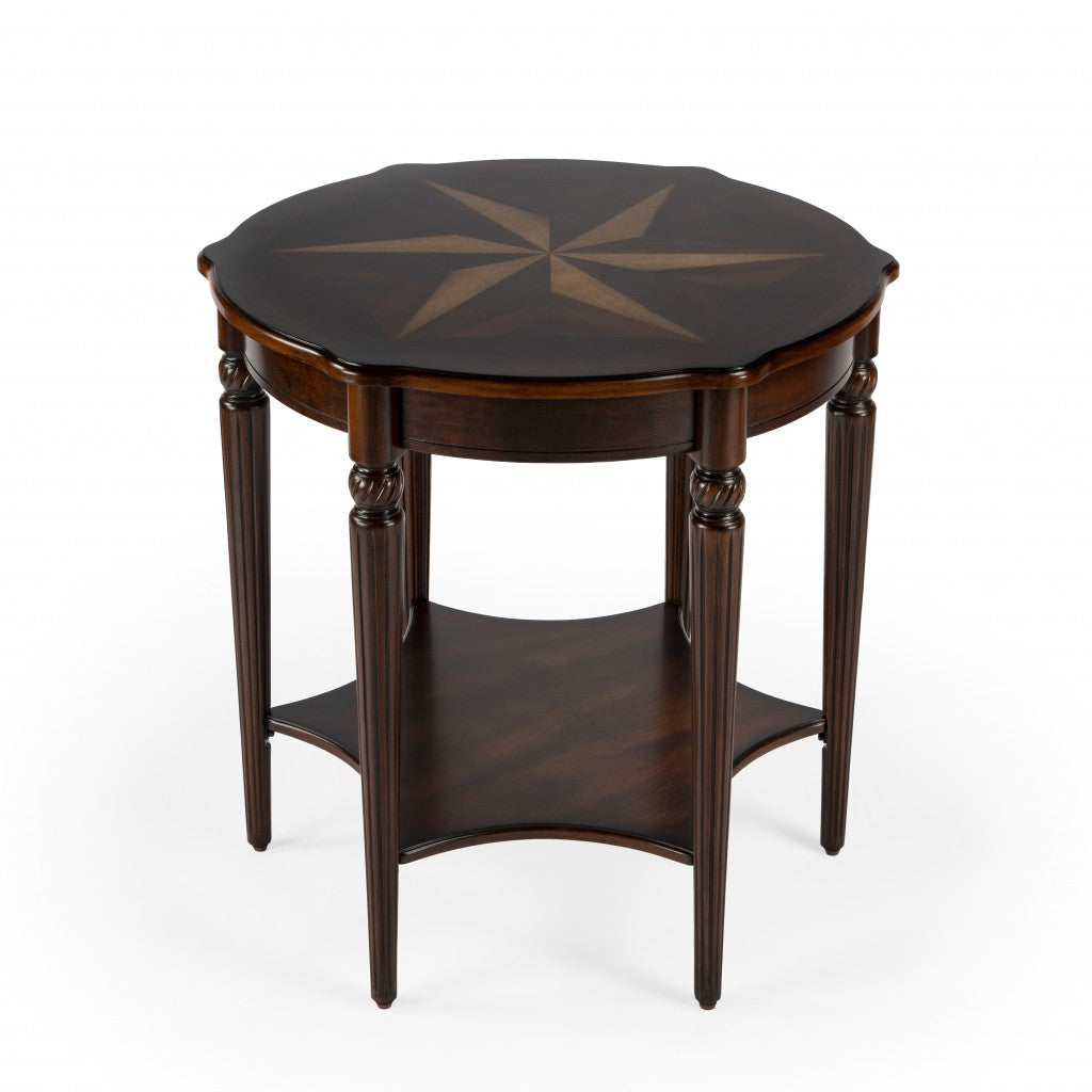 Traditional Cherry Accent Table By Homeroots