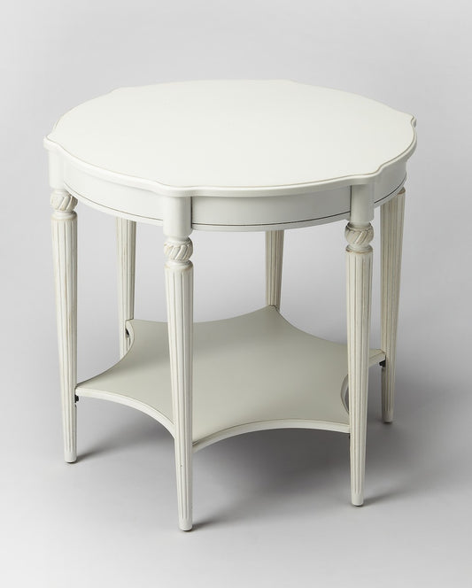 Cottage White Accent Table By Homeroots | Accent Tables | Modishstore