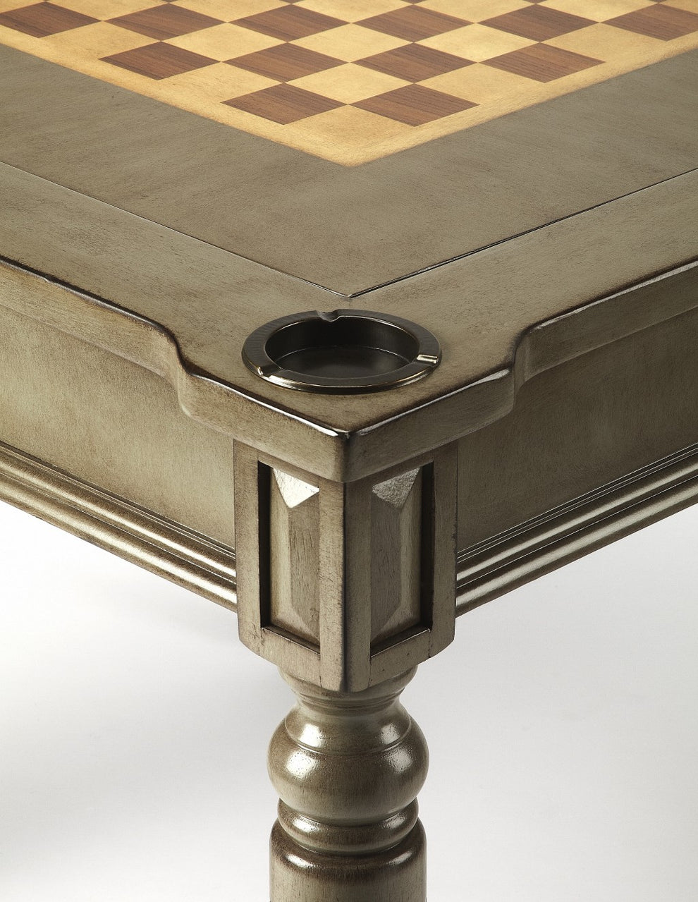Traditional Cherry Multi Game Table By Homeroots | Side Tables | Modishstore - 5