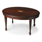 Traditional Cherry Oval Coffee Table By Homeroots