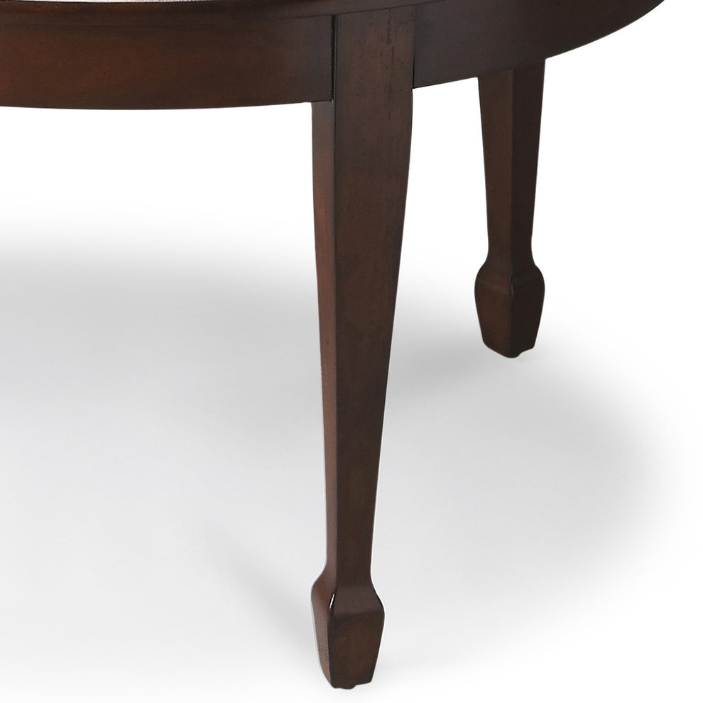 Traditional Cherry Oval Coffee Table By Homeroots | Coffee Tables | Modishstore - 4