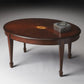 Traditional Cherry Oval Coffee Table By Homeroots
