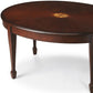 Traditional Cherry Oval Coffee Table By Homeroots | Coffee Tables | Modishstore - 5
