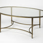 Golden Oval Coffee Table By Homeroots | Coffee Tables | Modishstore