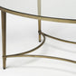 Golden Oval Coffee Table By Homeroots | Coffee Tables | Modishstore - 3