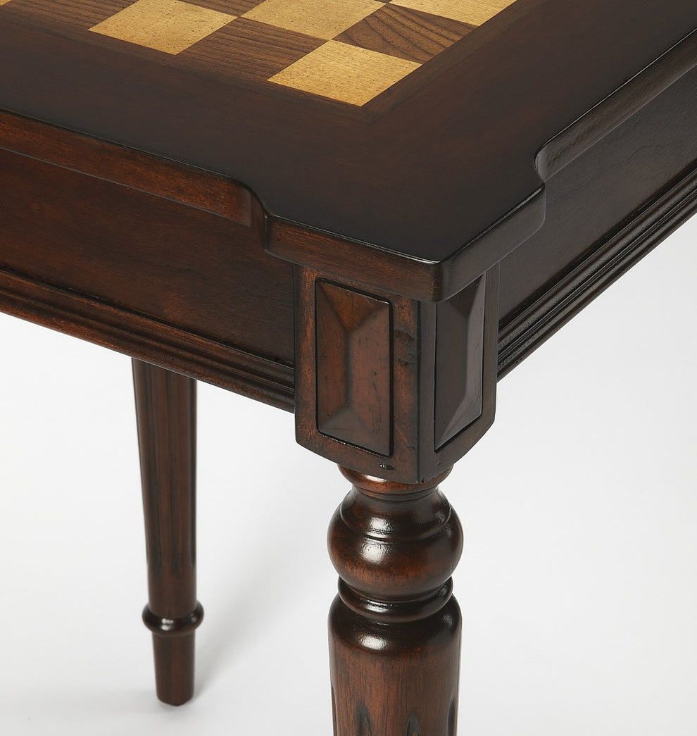 Traditional Cherry Game Table By Homeroots - 389929 | Coffee Tables | Modishstore - 6