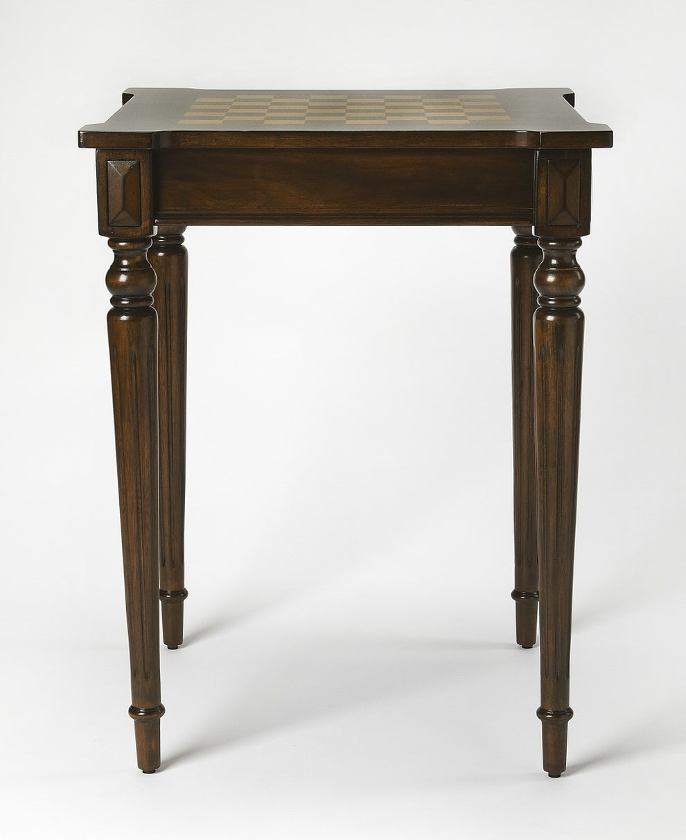 Traditional Cherry Game Table By Homeroots - 389929 | Coffee Tables | Modishstore - 3