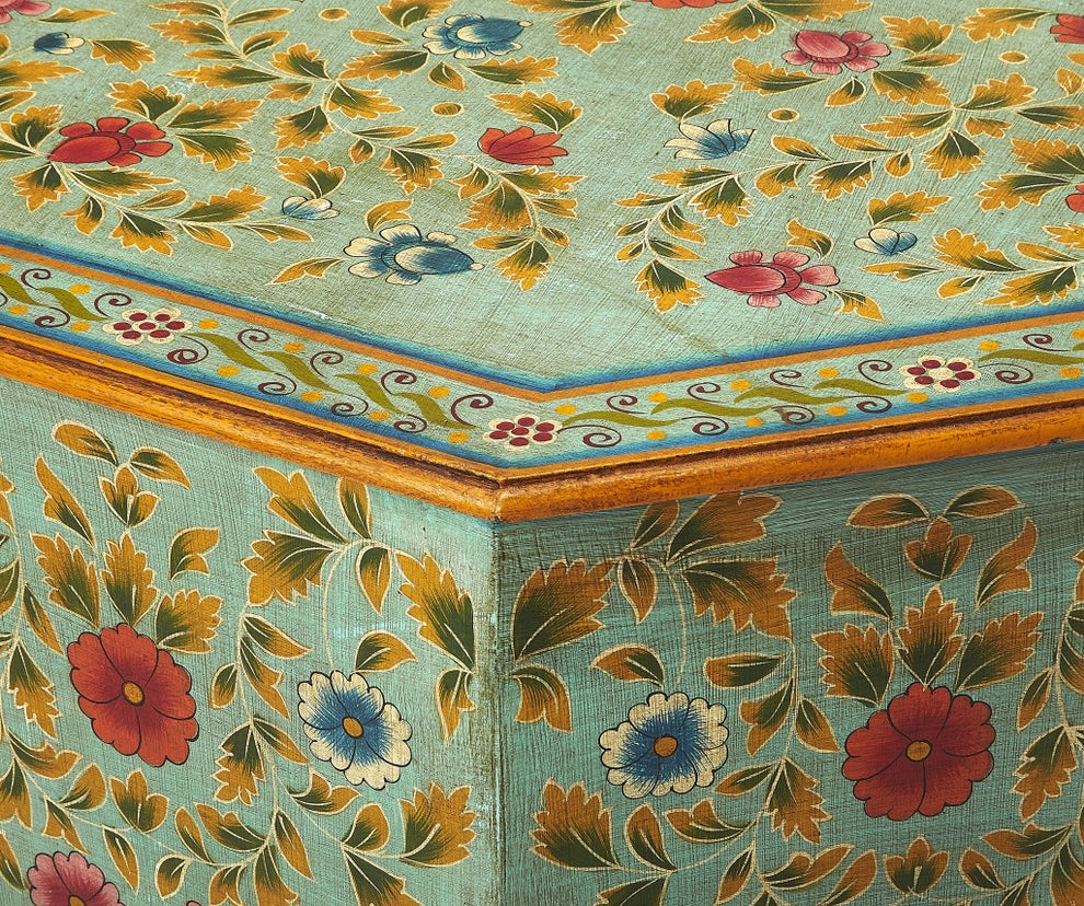Hand Painted Coffee Table By Homeroots | Coffee Tables | Modishstore - 3