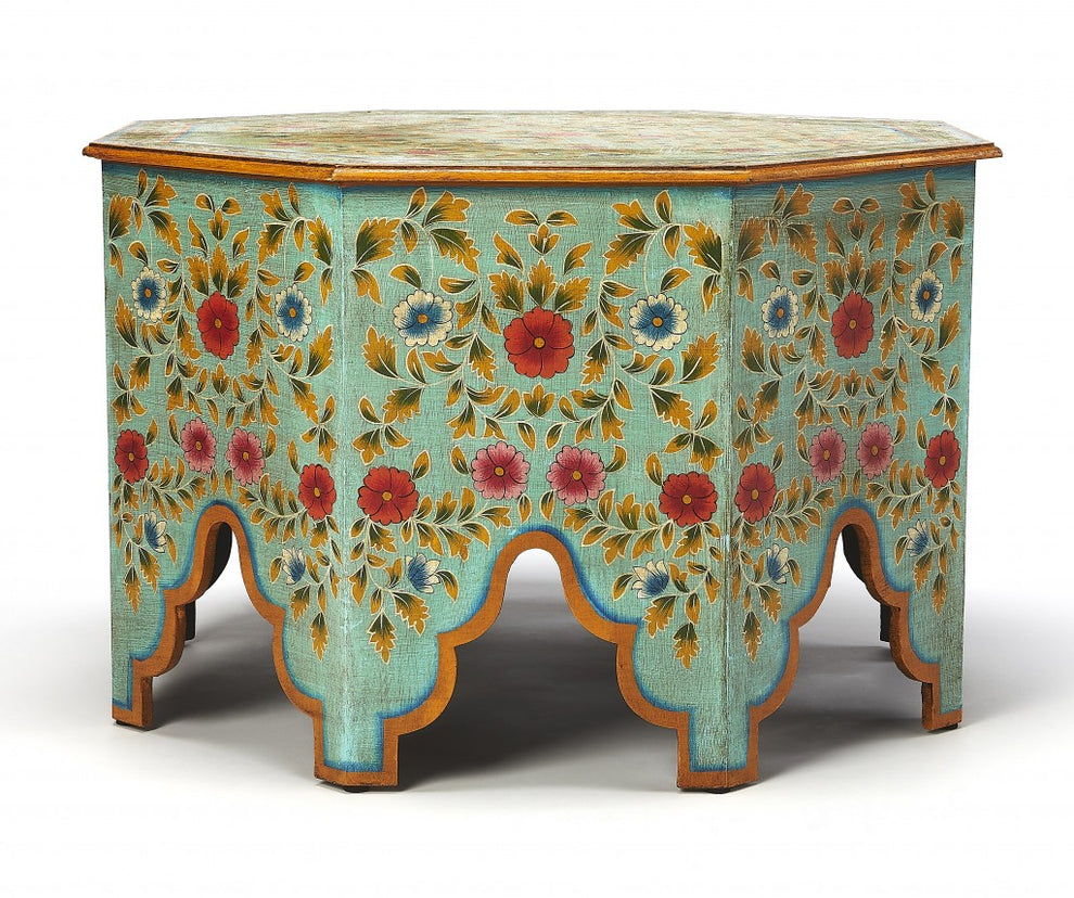 Hand Painted Coffee Table By Homeroots | Coffee Tables | Modishstore - 4