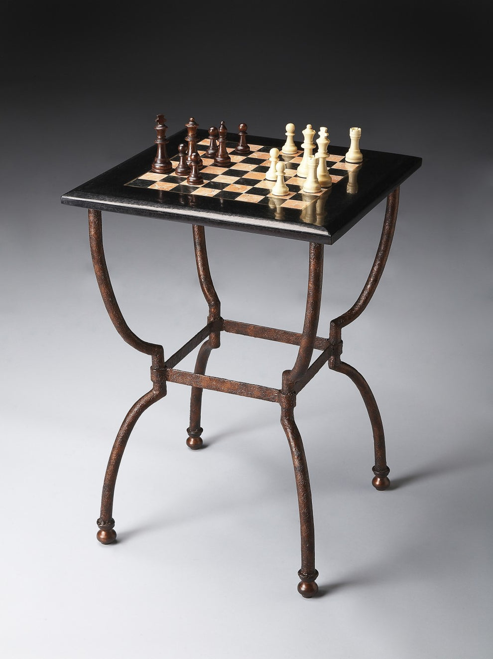 Fossil Stone Game Table By Homeroots - 389934 | Coffee Tables | Modishstore - 2