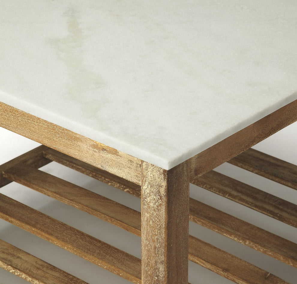 Marble Bunching Coffee Table By Homeroots | Coffee Tables | Modishstore - 3