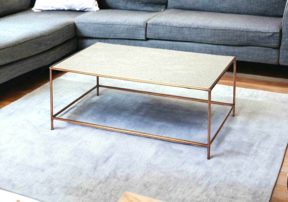 Classic White Marble Coffee Table By Homeroots | Coffee Tables | Modishstore - 3