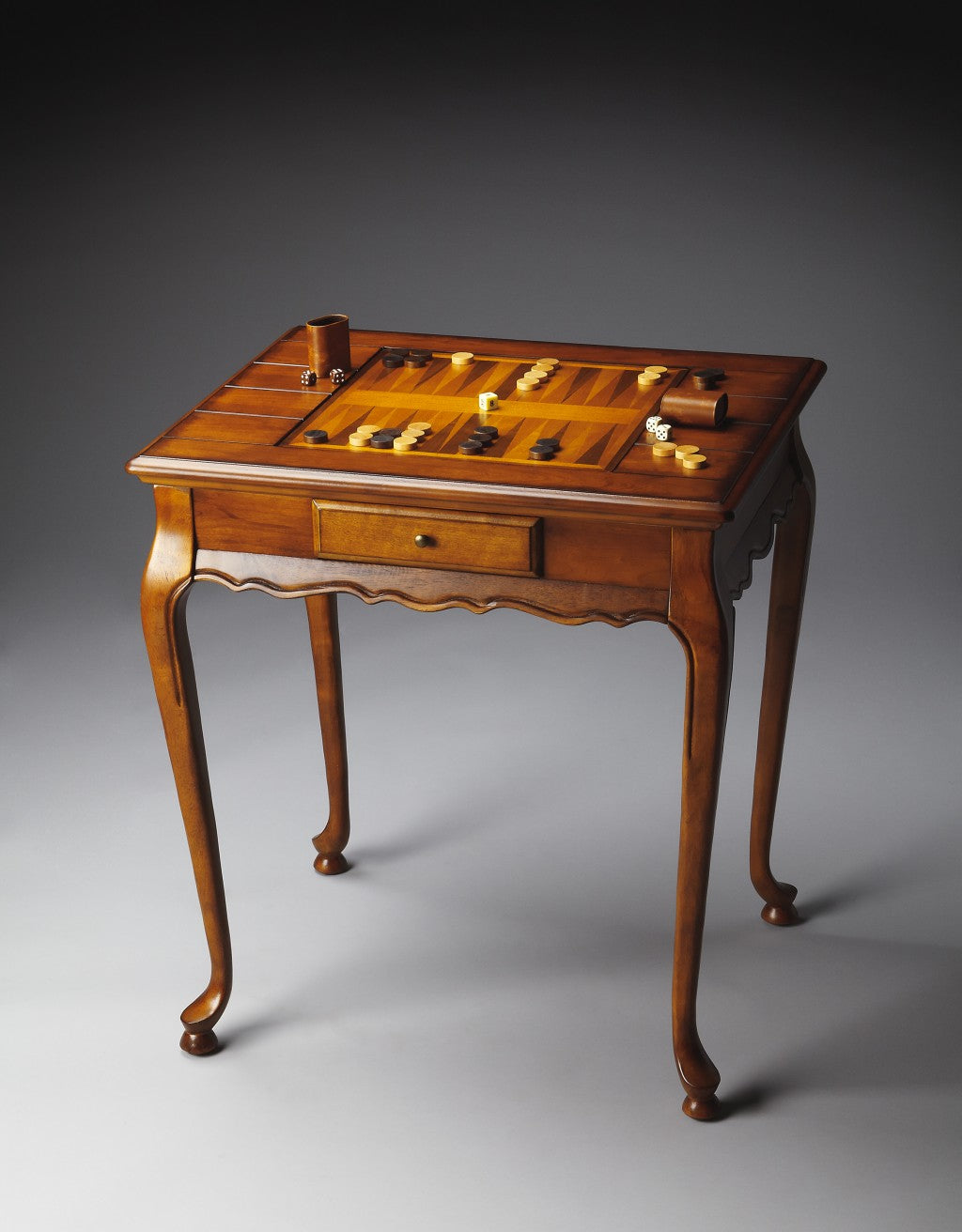 Olive Ash Burl Game Table By Homeroots | Coffee Tables | Modishstore
