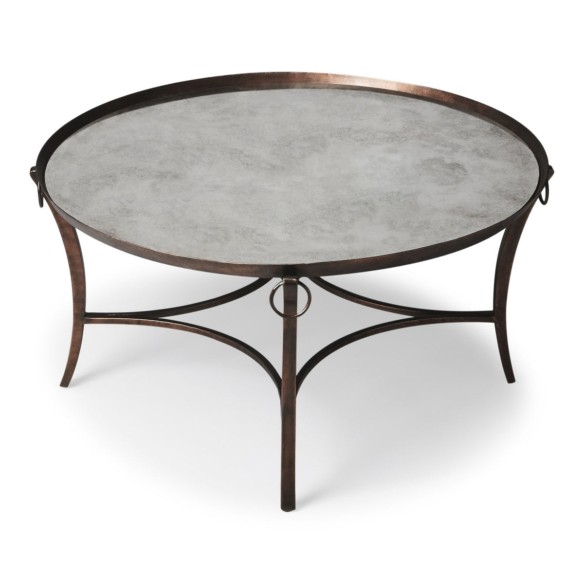 Metal and Mirrored Coffee Table By Homeroots | Coffee Tables | Modishstore