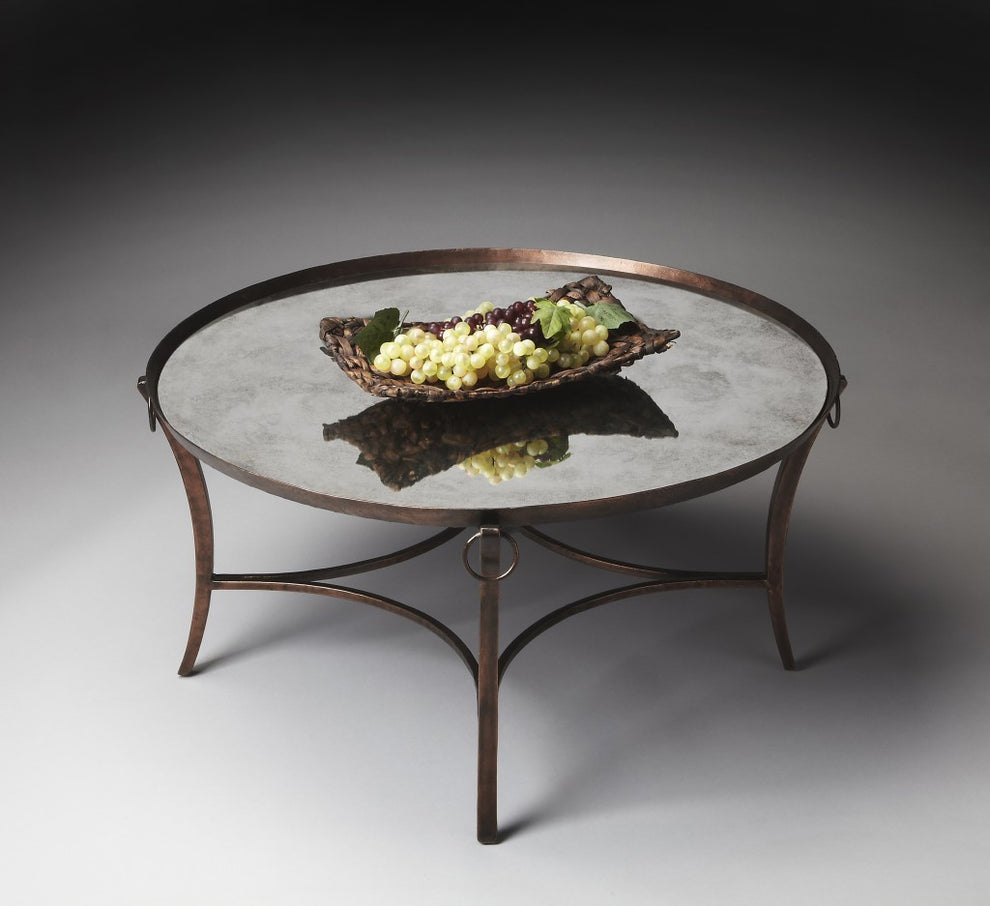 Metal and Mirrored Coffee Table By Homeroots | Coffee Tables | Modishstore - 5