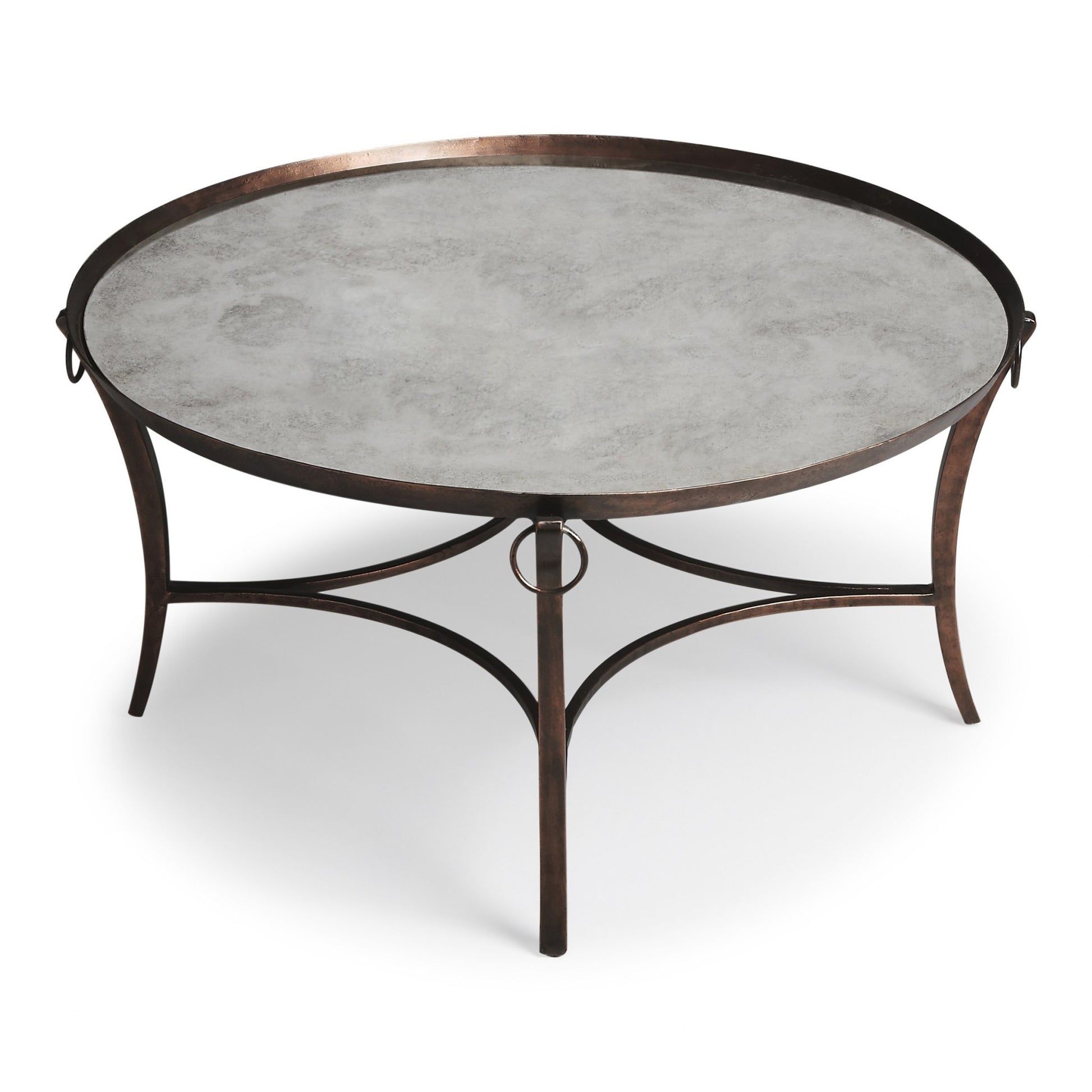 Metal and Mirrored Coffee Table By Homeroots | Coffee Tables | Modishstore - 2