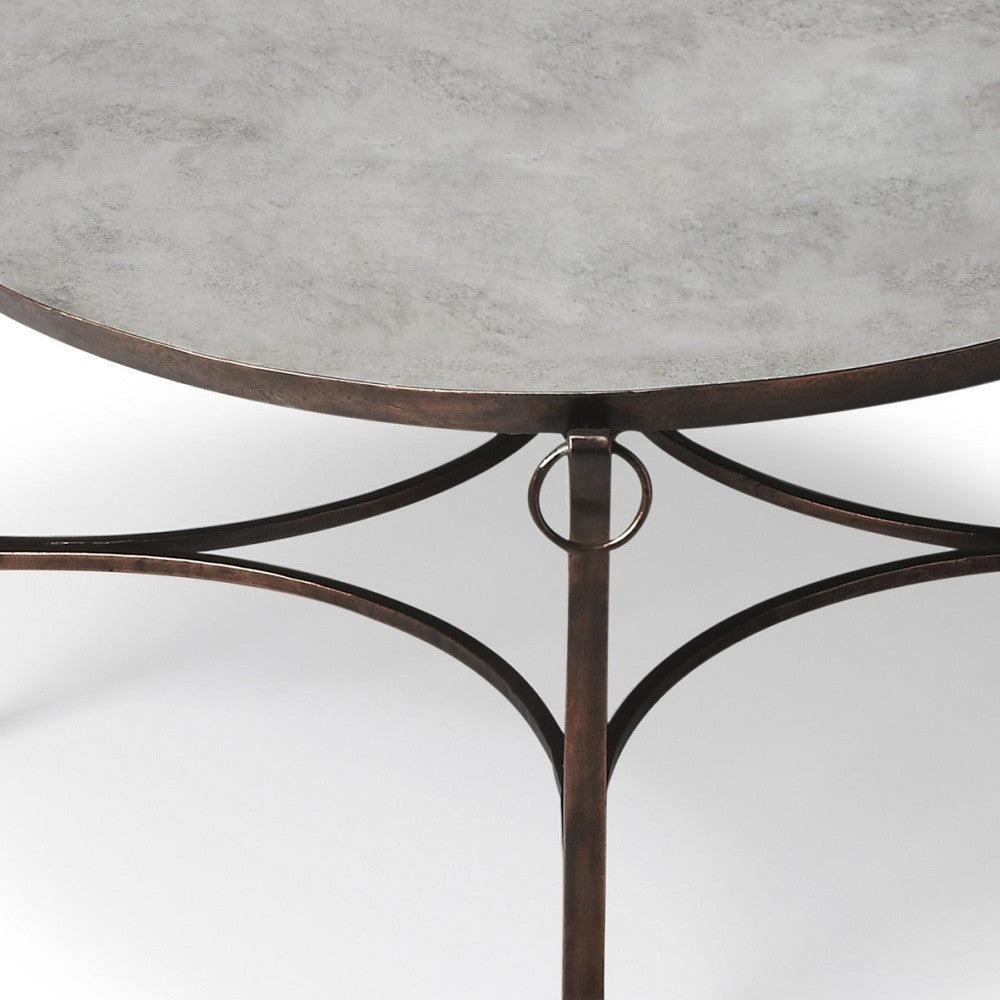 Metal and Mirrored Coffee Table By Homeroots | Coffee Tables | Modishstore - 4