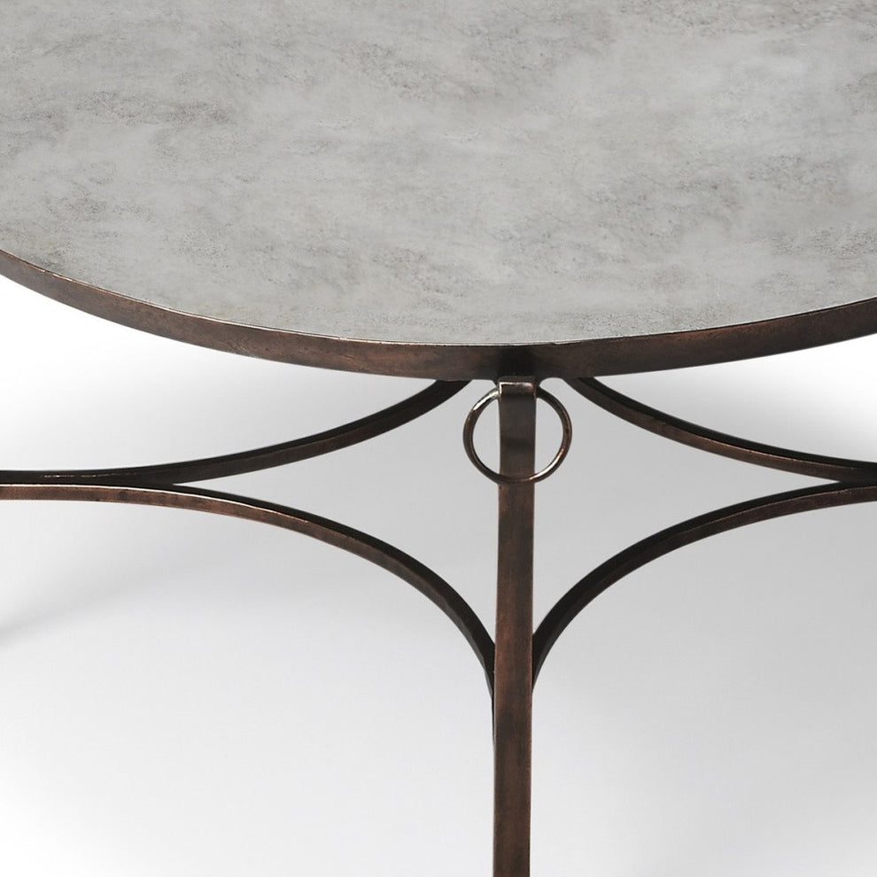 Metal and Mirrored Coffee Table By Homeroots | Coffee Tables | Modishstore - 4