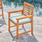 Light Wood Dining Armchair By Homeroots | Outdoor Chairs | Modishstore - 2