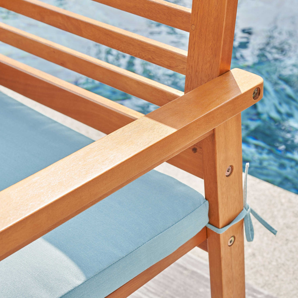 Light Wood Dining Armchair By Homeroots | Outdoor Chairs | Modishstore - 4