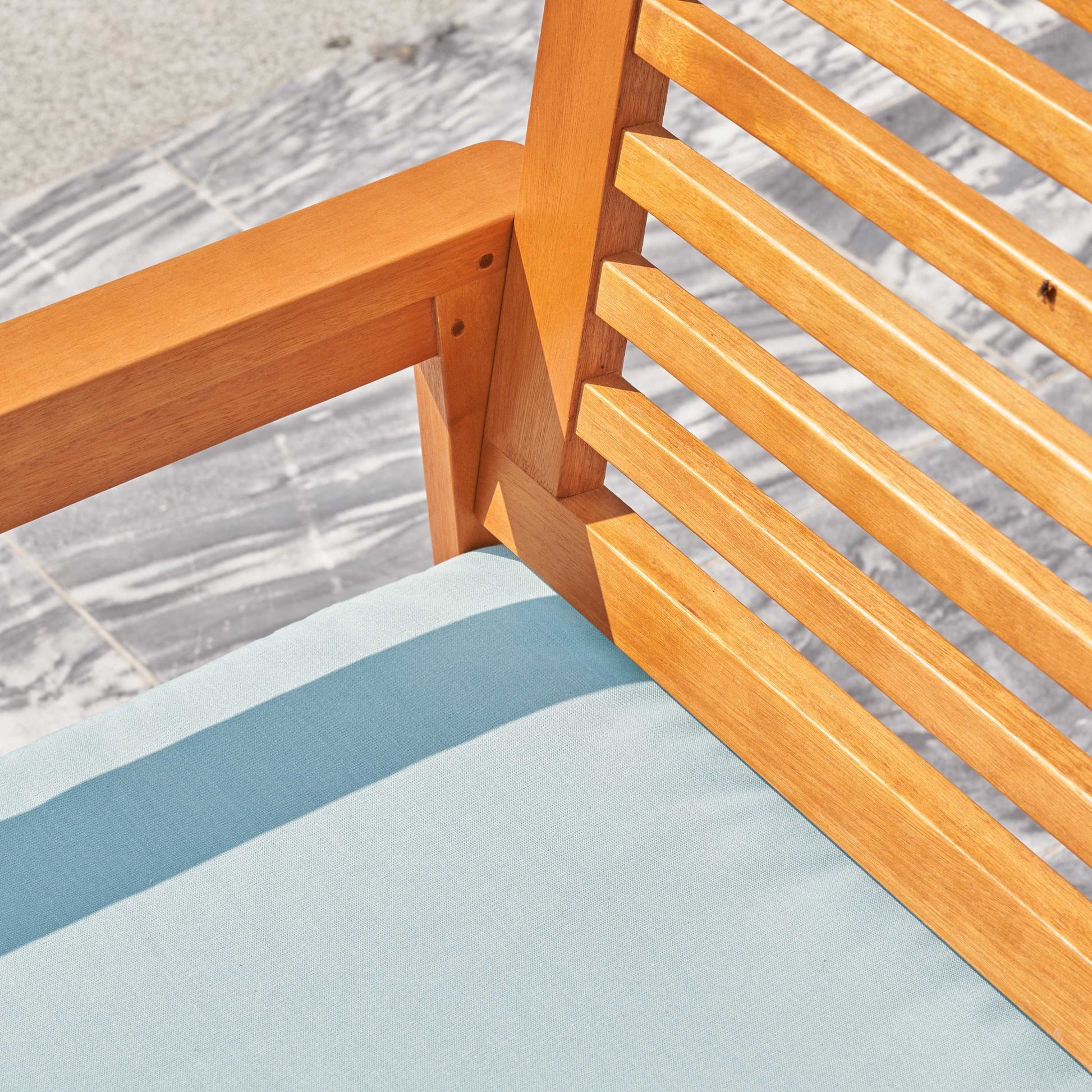 Light Wood Dining Armchair By Homeroots | Outdoor Chairs | Modishstore - 6