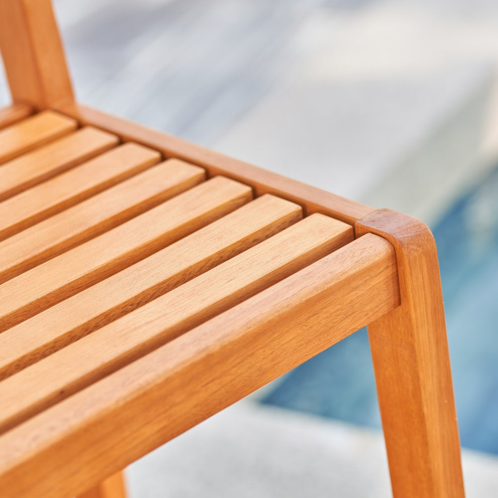 Light Wood Bar Chair By Homeroots | Bar Stools | Modishstore - 5