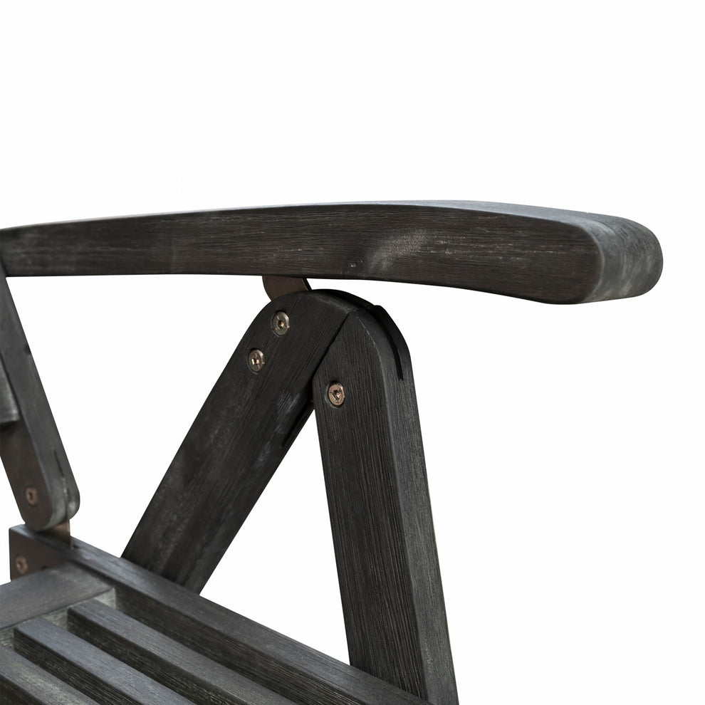 Distressed Outdoor Reclining Chair By Homeroots | Outdoor Chairs | Modishstore - 6
