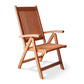Brown Outdoor Reclining Chair By Homeroots | Outdoor Chairs | Modishstore - 2