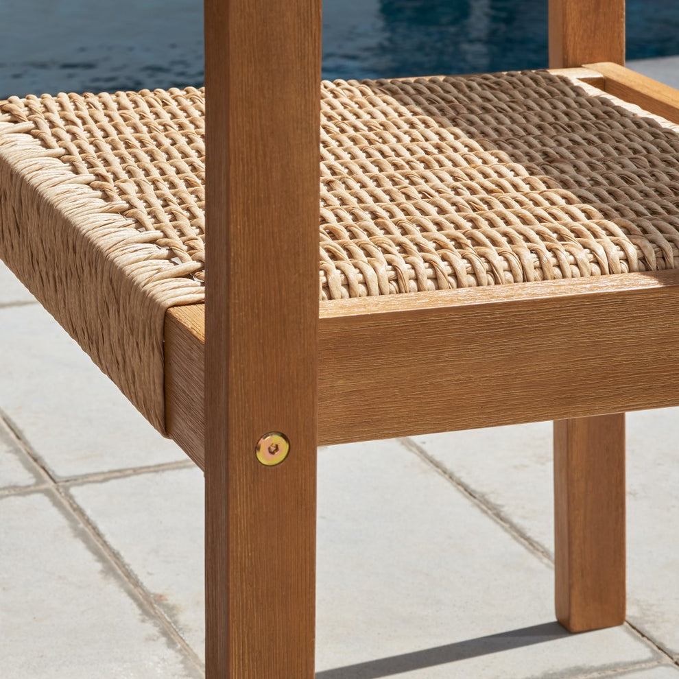 Woven Dining Chairs Set Of 2 By Homeroots | Outdoor Chairs | Modishstore - 5