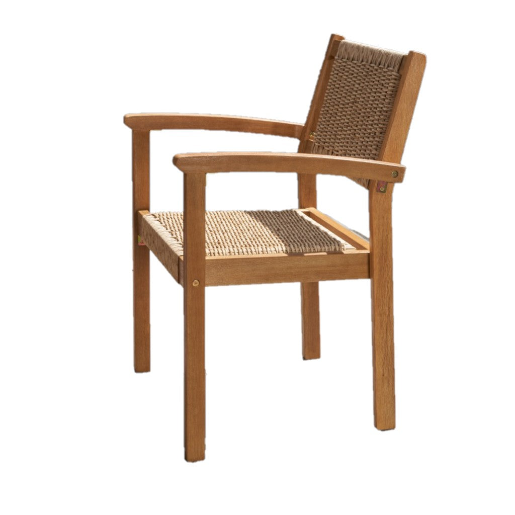 Woven Dining Chairs Set Of 2 By Homeroots | Outdoor Chairs | Modishstore - 8