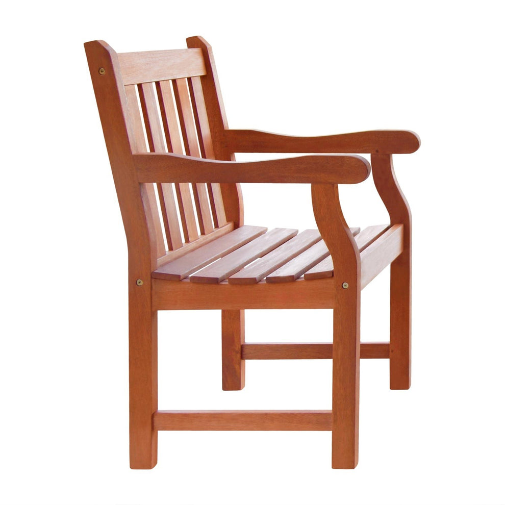 Brown Garden Armchair By Homeroots | Outdoor Chairs | Modishstore - 2