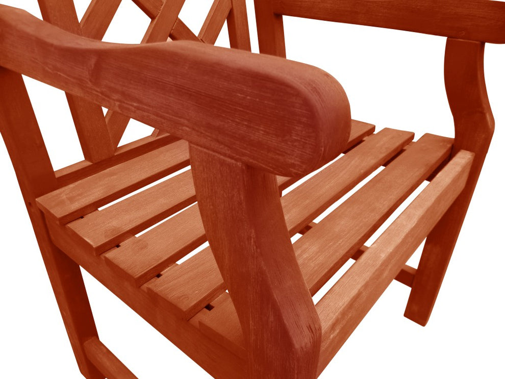 Brown Garden Armchair By Homeroots | Outdoor Chairs | Modishstore - 3