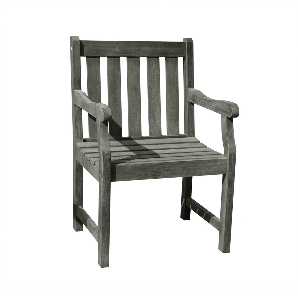 Distressed Garden Armchair By Homeroots | Outdoor Chairs | Modishstore - 2