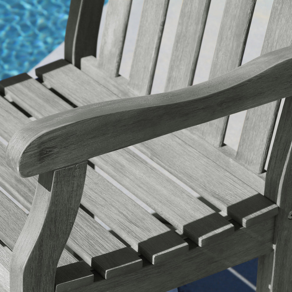 Distressed Garden Armchair By Homeroots | Outdoor Chairs | Modishstore - 3