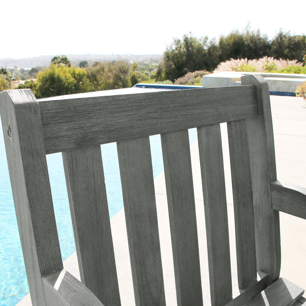 Distressed Garden Armchair By Homeroots | Outdoor Chairs | Modishstore - 4