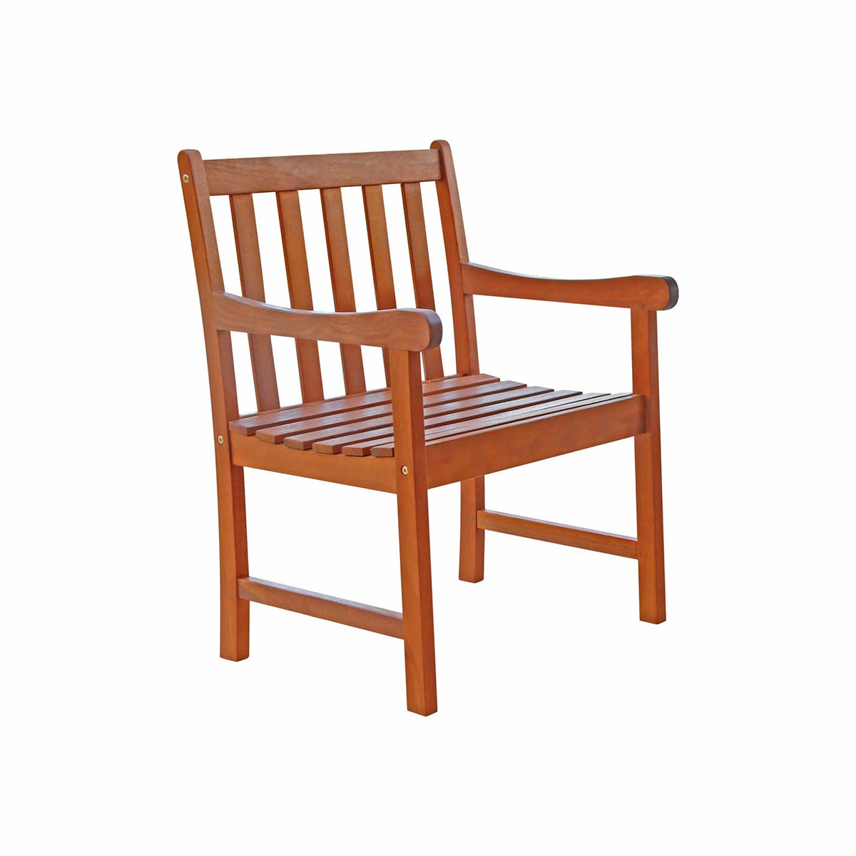 Brown Patio Armchair By Homeroots | Outdoor Chairs | Modishstore - 2