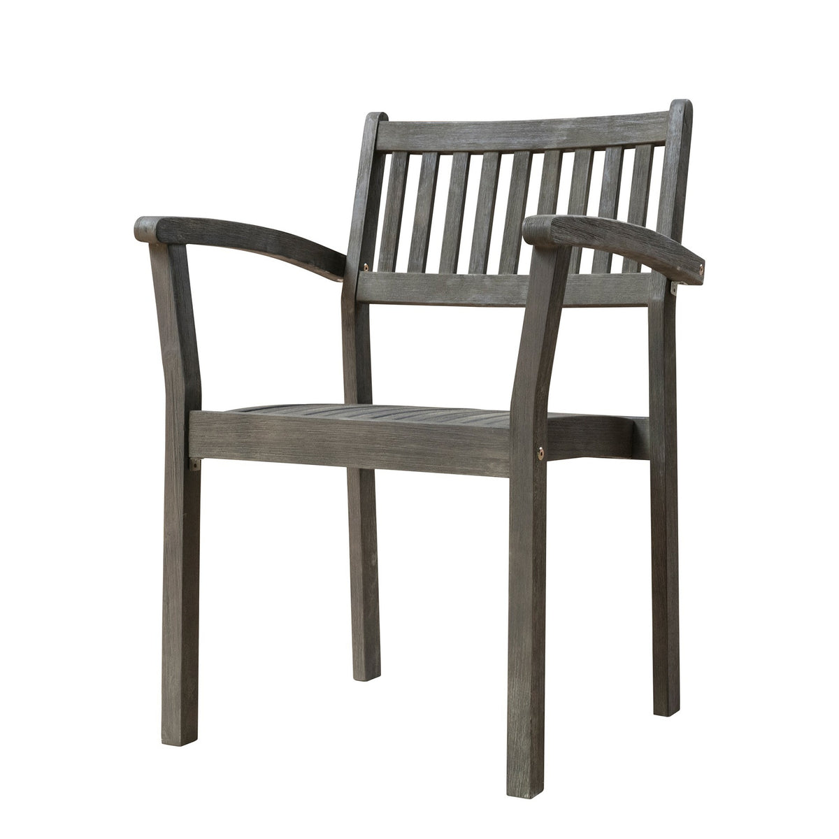 Distressed Stacking Armchairs Set Of 2 By Homeroots | Outdoor Chairs | Modishstore