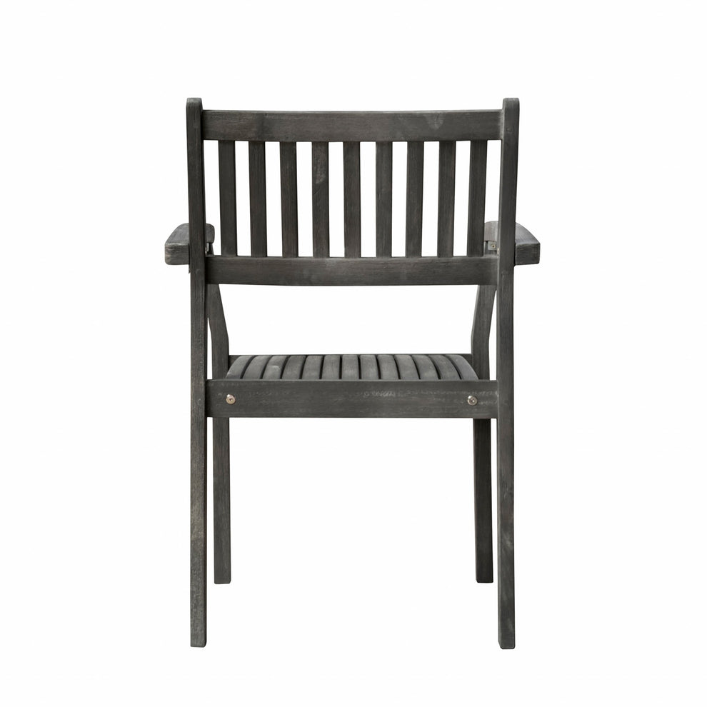 Distressed Stacking Armchairs Set Of 2 By Homeroots | Outdoor Chairs | Modishstore - 3