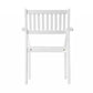 White Stacking Armchairs Set Of 2 By Homeroots | Outdoor Chairs | Modishstore - 4