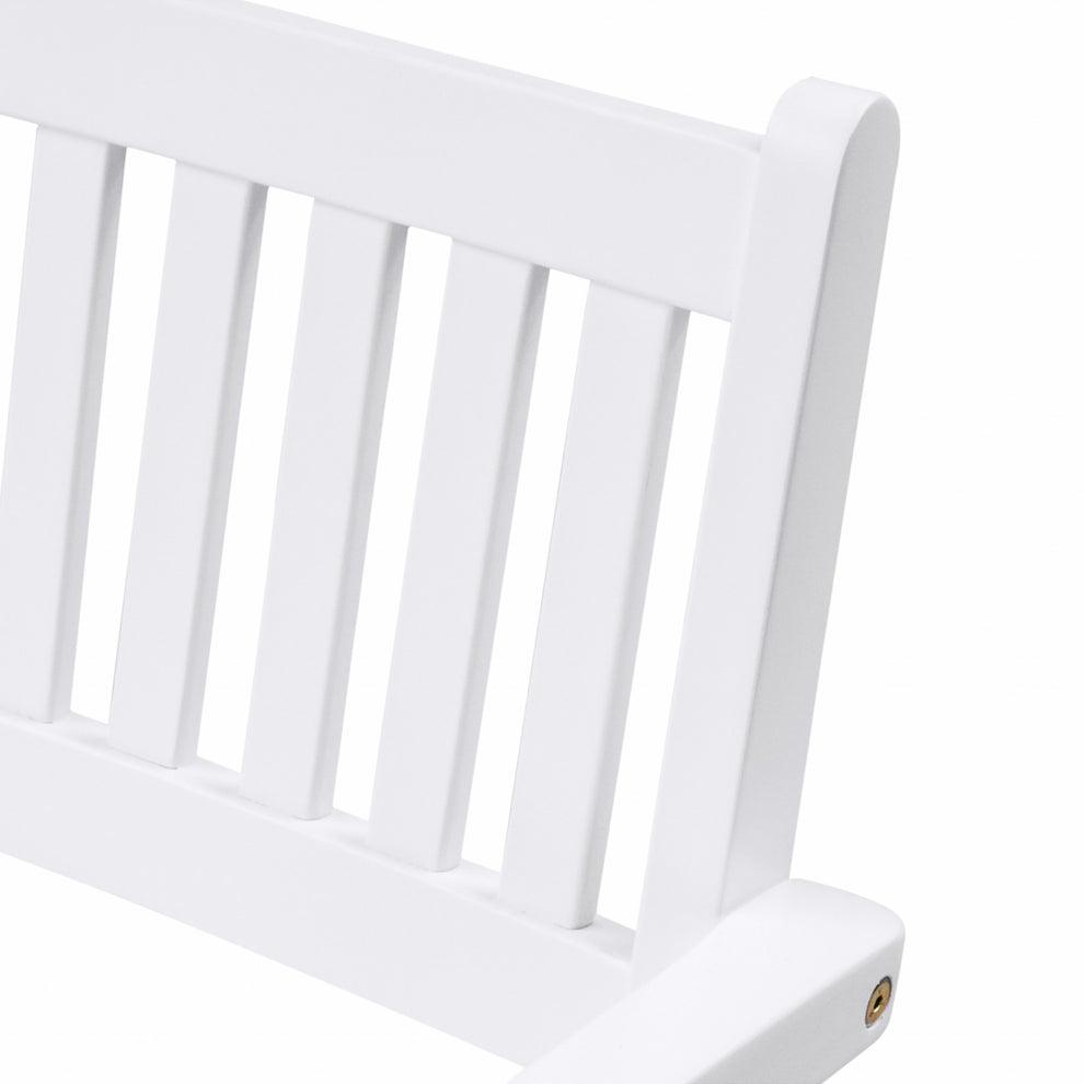 White Stacking Armchairs Set Of 2 By Homeroots | Outdoor Chairs | Modishstore - 6
