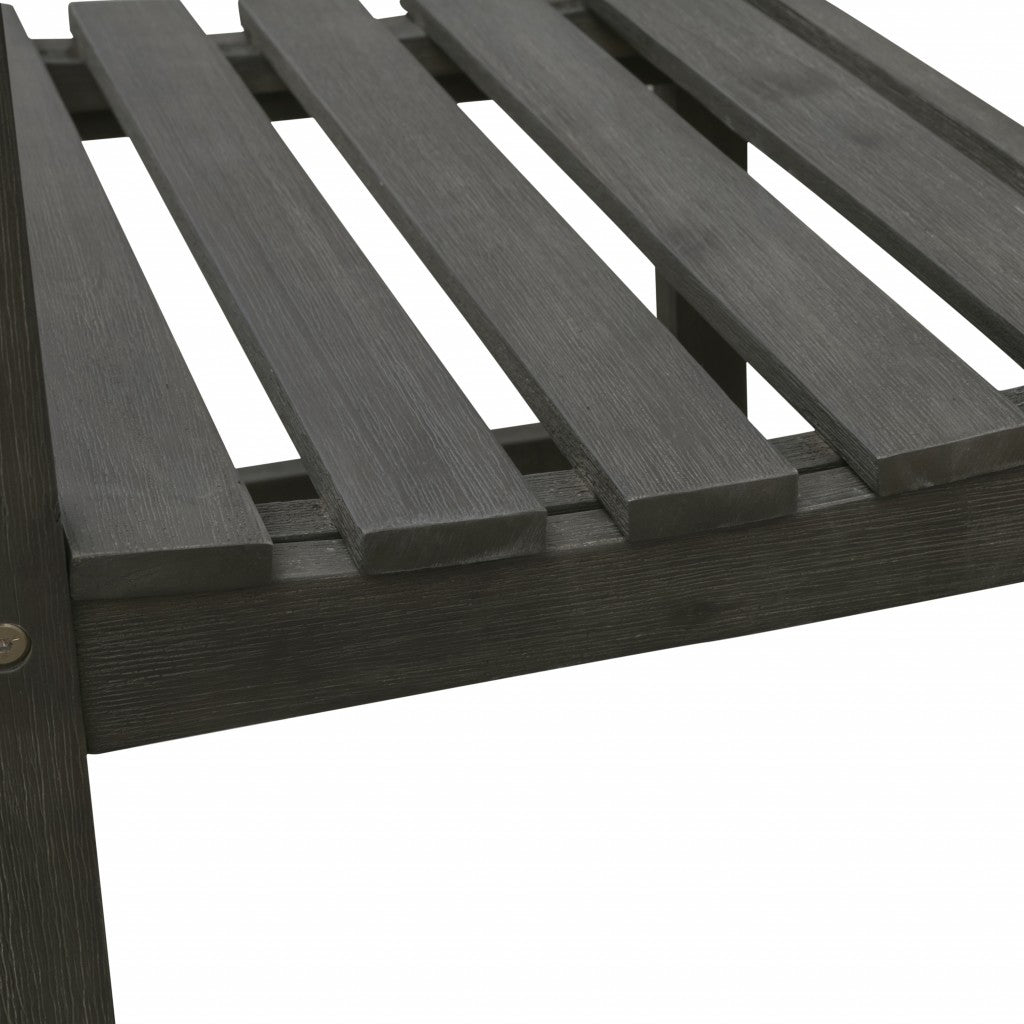 Distressed Grey Garden Armchair By Homeroots | Outdoor Chairs | Modishstore - 4