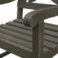 Distressed Grey Garden Armchair By Homeroots | Outdoor Chairs | Modishstore - 5
