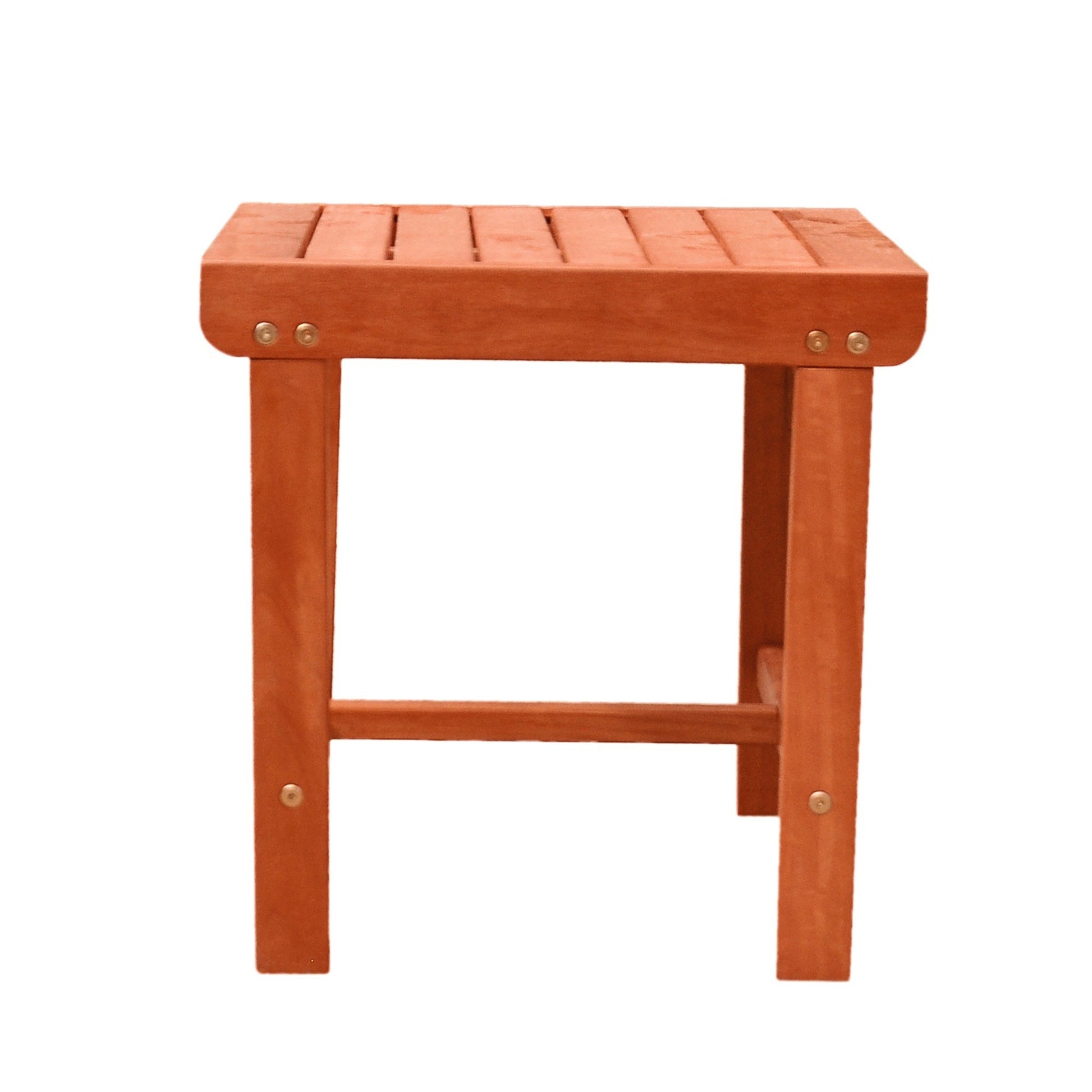 Sienna Brown Outdoor Wooden Side Table By Homeroots | Outdoor Tables | Modishstore