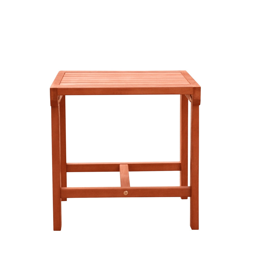 Sienna Brown Outdoor Wooden Side Table By Homeroots | Outdoor Tables | Modishstore - 3