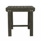 Dark Grey Outdoor Wooden Side Table By Homeroots | Outdoor Tables | Modishstore - 2