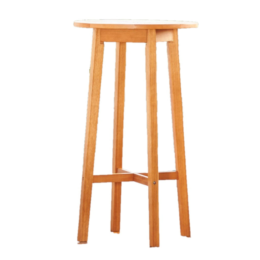 Natural Wood Round Bar Table By Homeroots | Outdoor Tables | Modishstore - 5