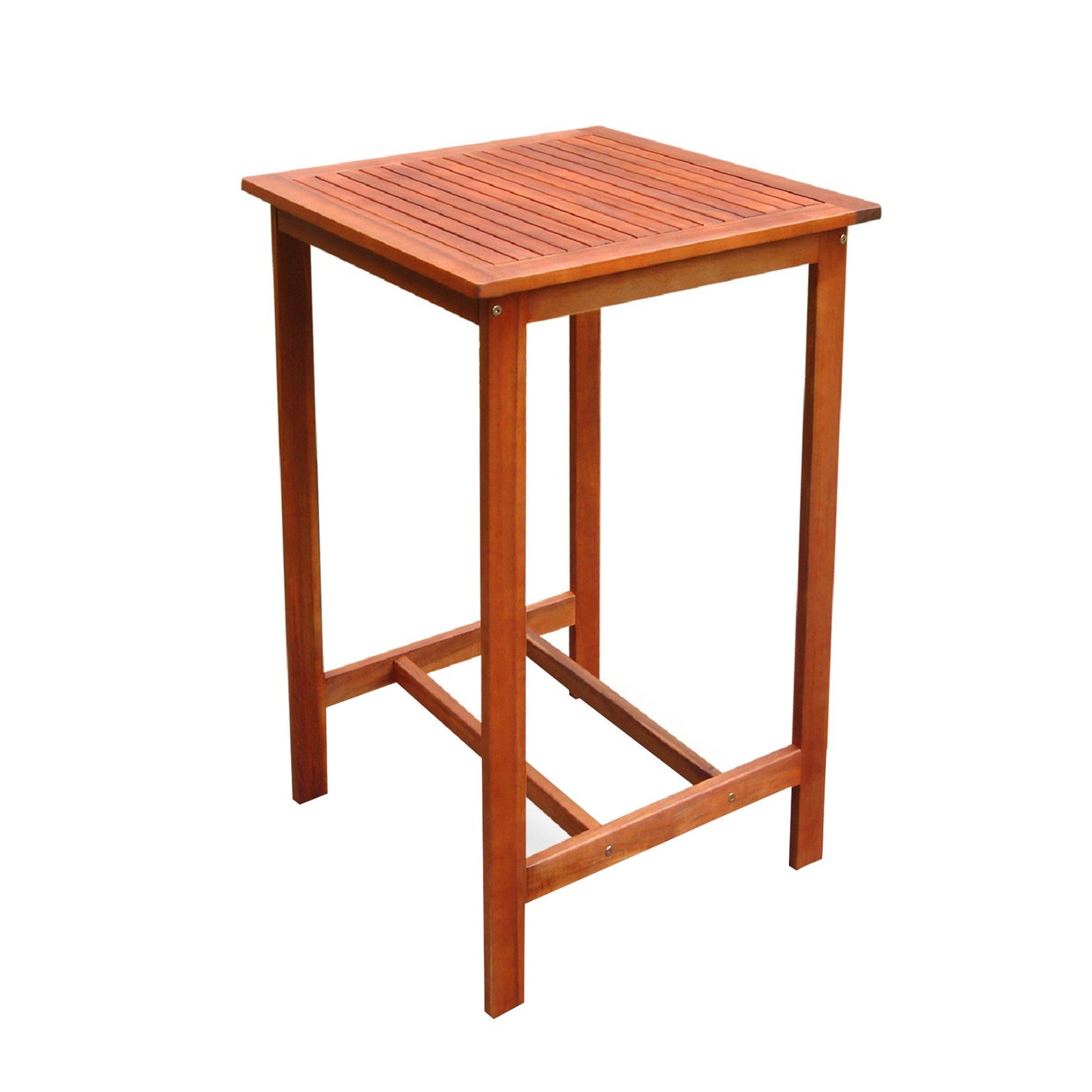 Chestnut Brown Square Bar Table By Homeroots | Outdoor Tables | Modishstore