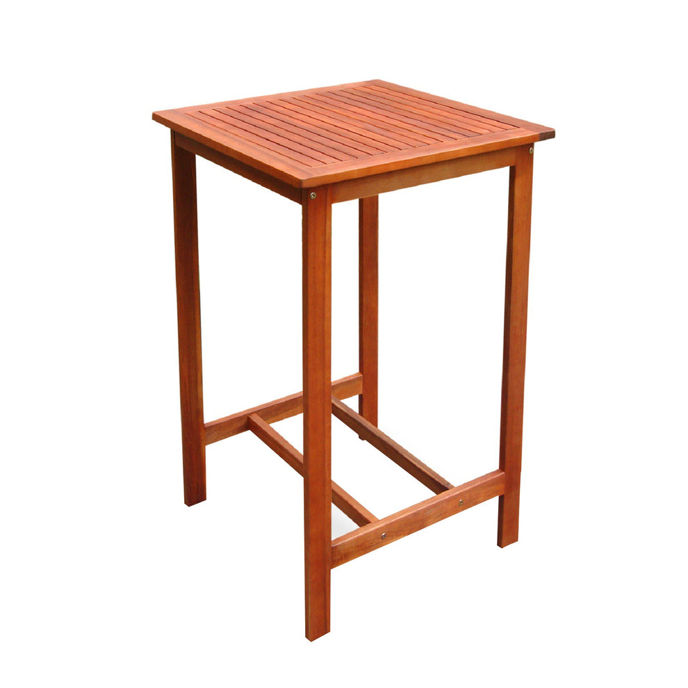Chestnut Brown Square Bar Table By Homeroots | Outdoor Tables | Modishstore - 2